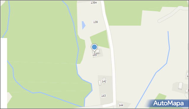 Błędowa Zgłobieńska, Błędowa Zgłobieńska, 140, mapa Błędowa Zgłobieńska