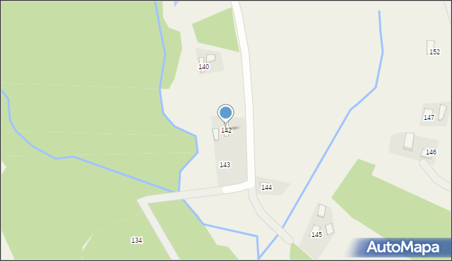 Błędowa Zgłobieńska, Błędowa Zgłobieńska, 142, mapa Błędowa Zgłobieńska