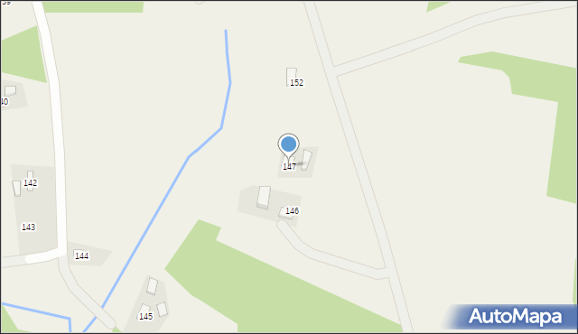 Błędowa Zgłobieńska, Błędowa Zgłobieńska, 147, mapa Błędowa Zgłobieńska