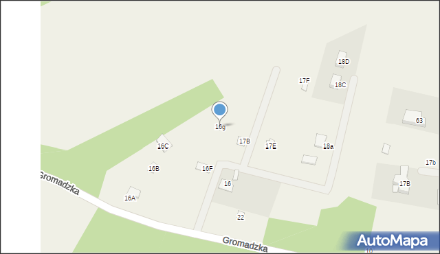 Błędówko, Błędówko, 16g, mapa Błędówko