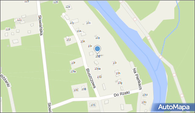 Błędowo, Błędowo, 10E, mapa Błędowo