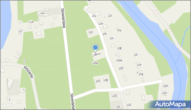 Błędowo, Błędowo, 10f, mapa Błędowo