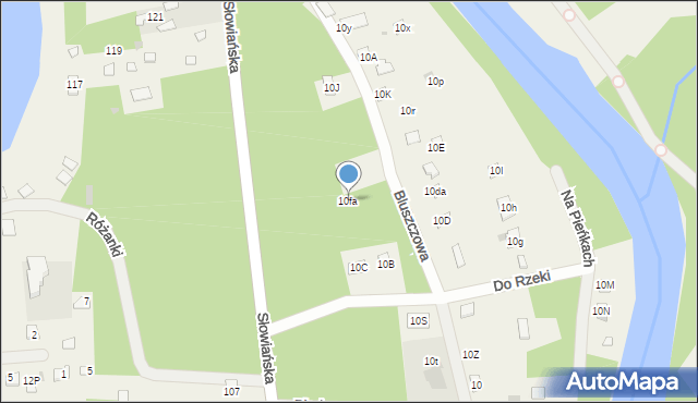Błędowo, Błędowo, 10fa, mapa Błędowo