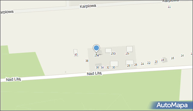 Błędowo, Błędowo, 15e, mapa Błędowo