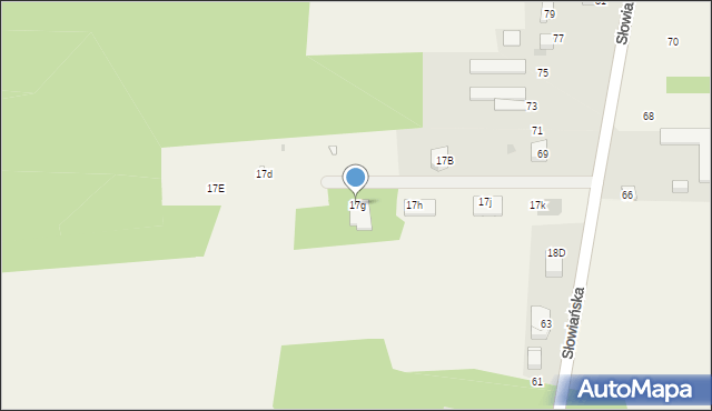 Błędowo, Błędowo, 17g, mapa Błędowo