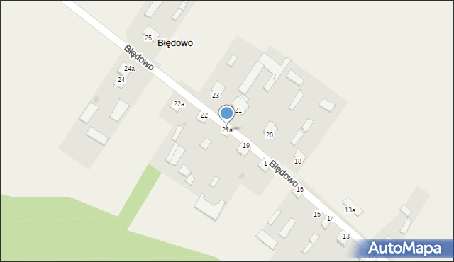 Błędowo, Błędowo, 21a, mapa Błędowo