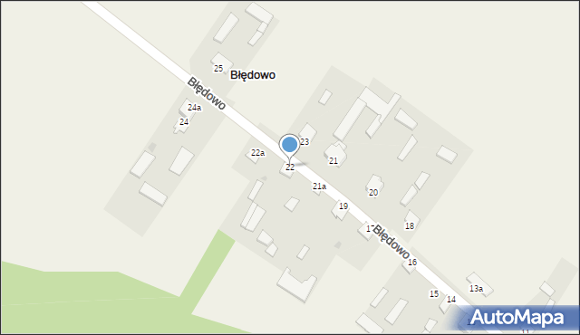 Błędowo, Błędowo, 22, mapa Błędowo