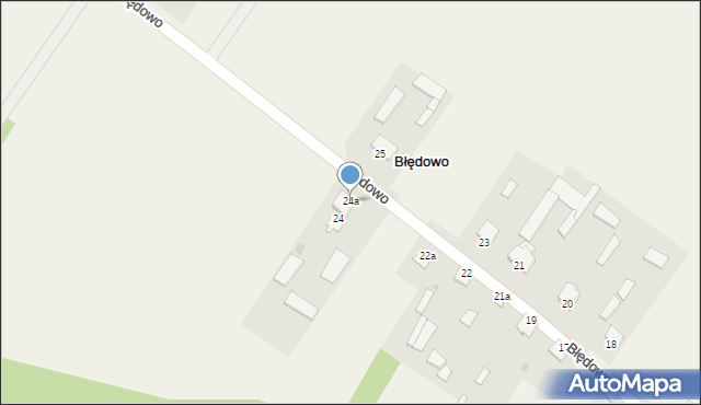 Błędowo, Błędowo, 24a, mapa Błędowo