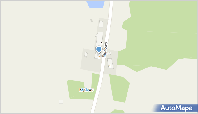 Błędowo, Błędowo, 2, mapa Błędowo