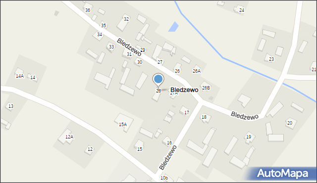 Bledzewo, Bledzewo, 28, mapa Bledzewo