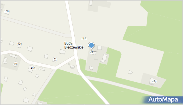 Bledzewo, Bledzewo, 48, mapa Bledzewo