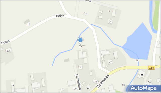 Blękwit, Blękwit, 7a, mapa Blękwit