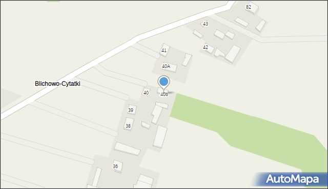 Blichowo, Blichowo, 40b, mapa Blichowo