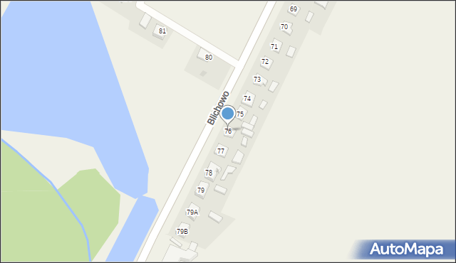 Blichowo, Blichowo, 76, mapa Blichowo