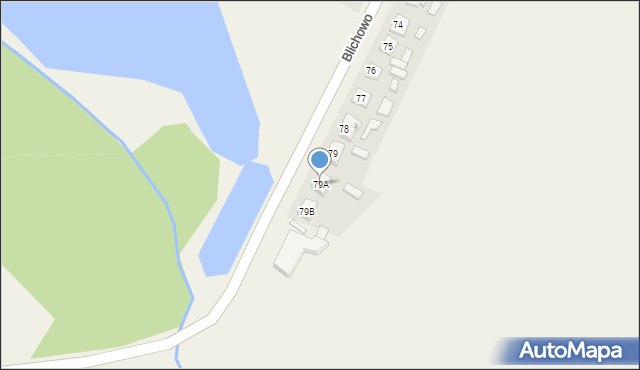 Blichowo, Blichowo, 79A, mapa Blichowo