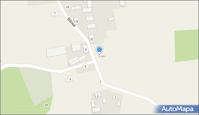 Blinek, Blinek, 30a, mapa Blinek