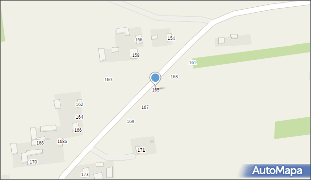 Blinów Drugi, Blinów Drugi, 165, mapa Blinów Drugi