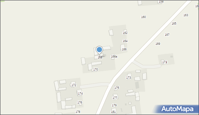 Blinów Drugi, Blinów Drugi, 168, mapa Blinów Drugi