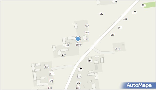 Blinów Drugi, Blinów Drugi, 168a, mapa Blinów Drugi