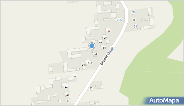 Blinów Drugi, Blinów Drugi, 17, mapa Blinów Drugi