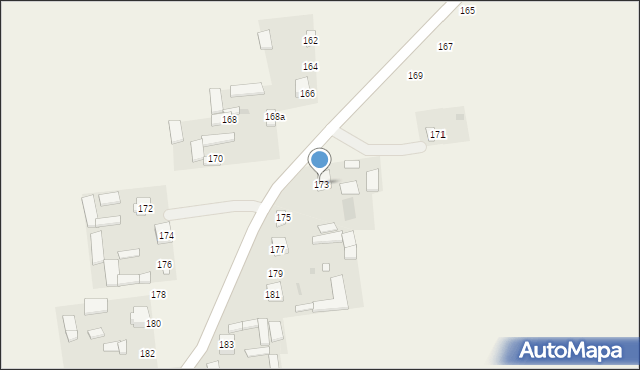 Blinów Drugi, Blinów Drugi, 173, mapa Blinów Drugi