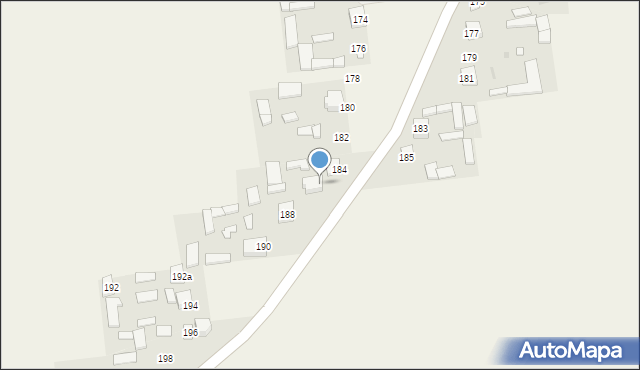 Blinów Drugi, Blinów Drugi, 186, mapa Blinów Drugi