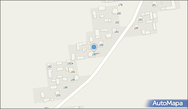 Blinów Drugi, Blinów Drugi, 190, mapa Blinów Drugi