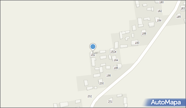 Blinów Drugi, Blinów Drugi, 192, mapa Blinów Drugi