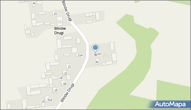 Blinów Drugi, Blinów Drugi, 56, mapa Blinów Drugi