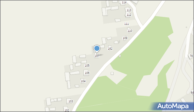 Blinów Pierwszy, Blinów Pierwszy, 107, mapa Blinów Pierwszy