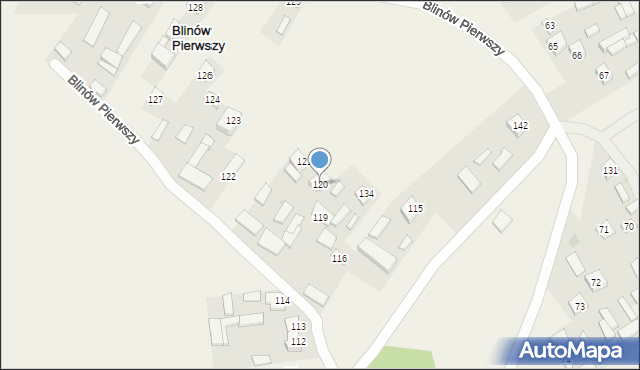 Blinów Pierwszy, Blinów Pierwszy, 120, mapa Blinów Pierwszy