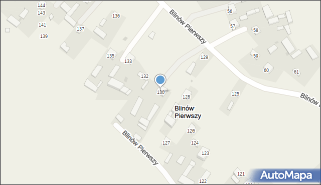 Blinów Pierwszy, Blinów Pierwszy, 130, mapa Blinów Pierwszy