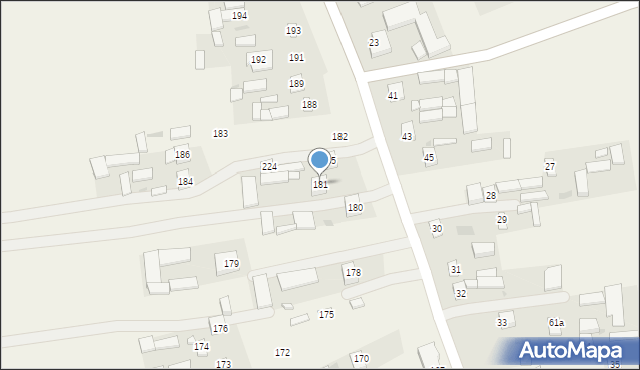 Blinów Pierwszy, Blinów Pierwszy, 181, mapa Blinów Pierwszy