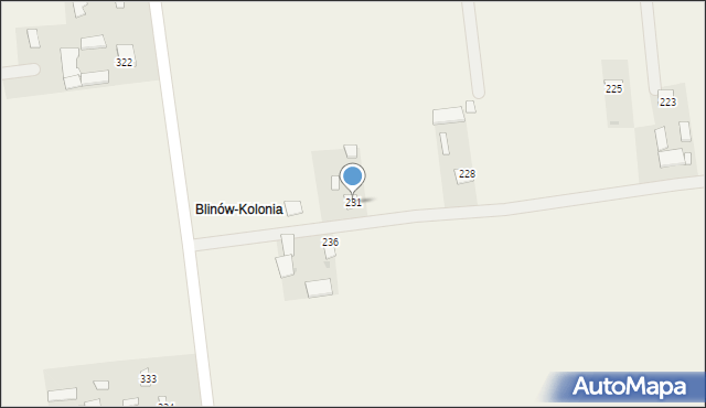 Blinów Pierwszy, Blinów Pierwszy, 231, mapa Blinów Pierwszy