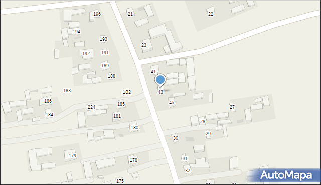 Blinów Pierwszy, Blinów Pierwszy, 43, mapa Blinów Pierwszy