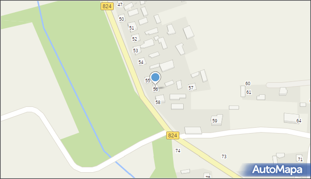 Bliskowice, Bliskowice, 56, mapa Bliskowice