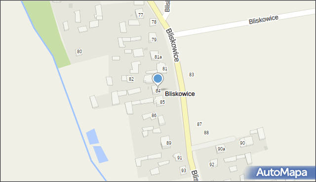 Bliskowice, Bliskowice, 84, mapa Bliskowice