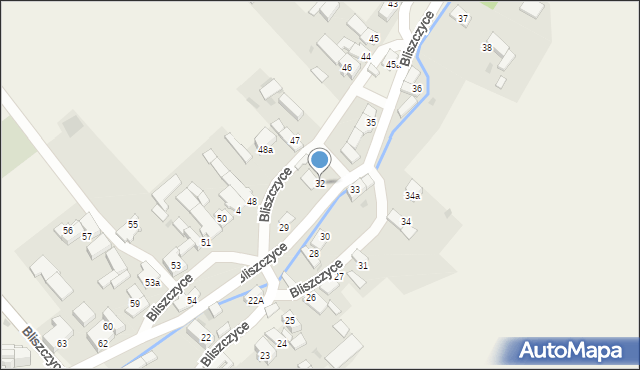 Bliszczyce, Bliszczyce, 32, mapa Bliszczyce