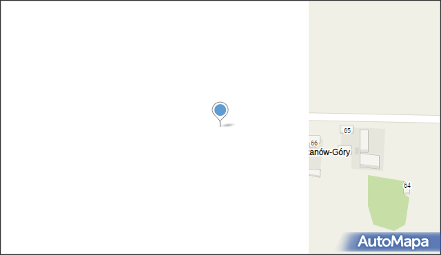 Blizanów Drugi, Blizanów Drugi, 66A, mapa Blizanów Drugi