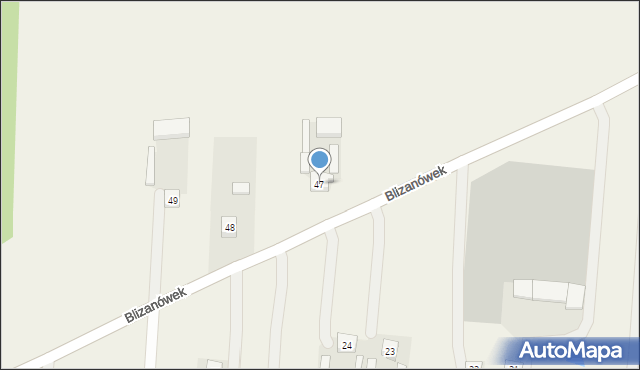 Blizanówek, Blizanówek, 47, mapa Blizanówek