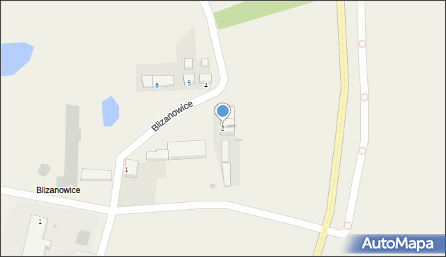 Blizanowice, Blizanowice, 2, mapa Blizanowice