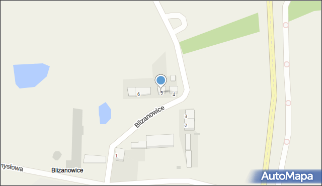 Blizanowice, Blizanowice, 5, mapa Blizanowice