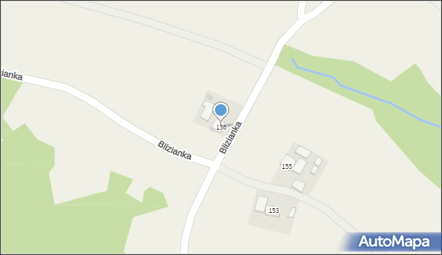 Blizianka, Blizianka, 136, mapa Blizianka