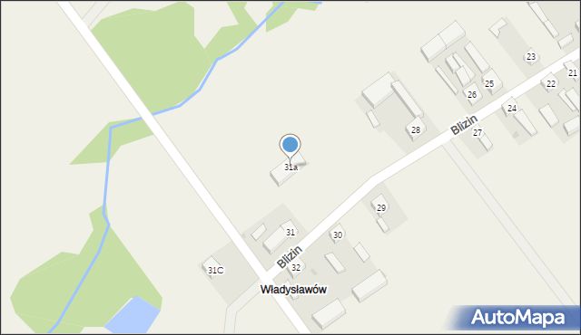 Blizin, Blizin, 31a, mapa Blizin