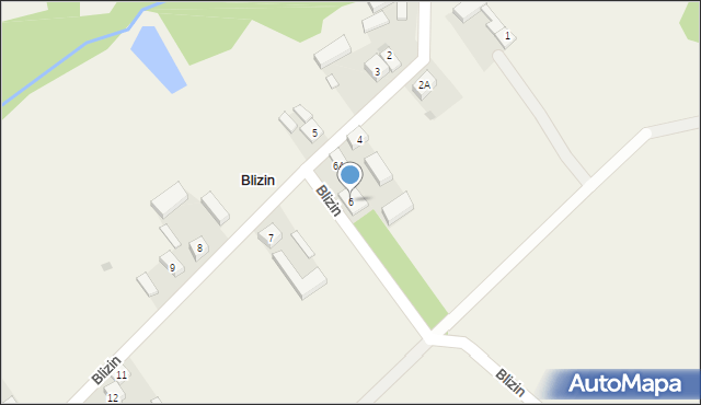 Blizin, Blizin, 6, mapa Blizin