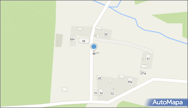 Blizna, Blizna, 66, mapa Blizna