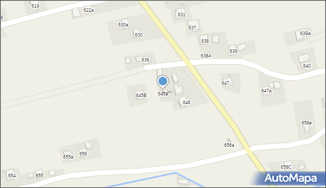 Blizne, Blizne, 645a, mapa Blizne