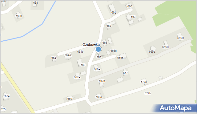 Blizne, Blizne, 666, mapa Blizne