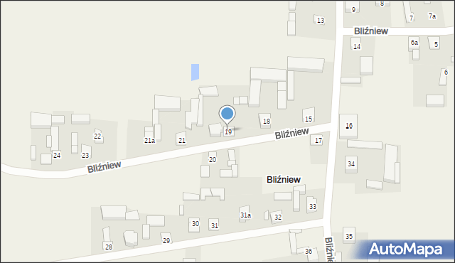 Bliźniew, Bliźniew, 19, mapa Bliźniew
