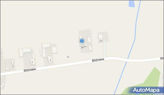 Bliźniew, Bliźniew, 1a, mapa Bliźniew